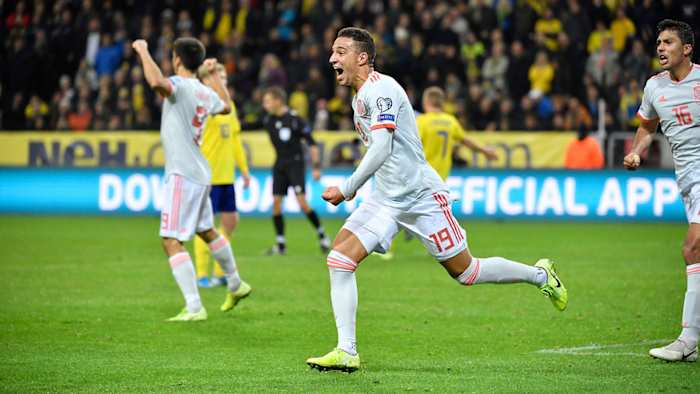 Rodrigo's goal clinches Spain's Euro 2020 place